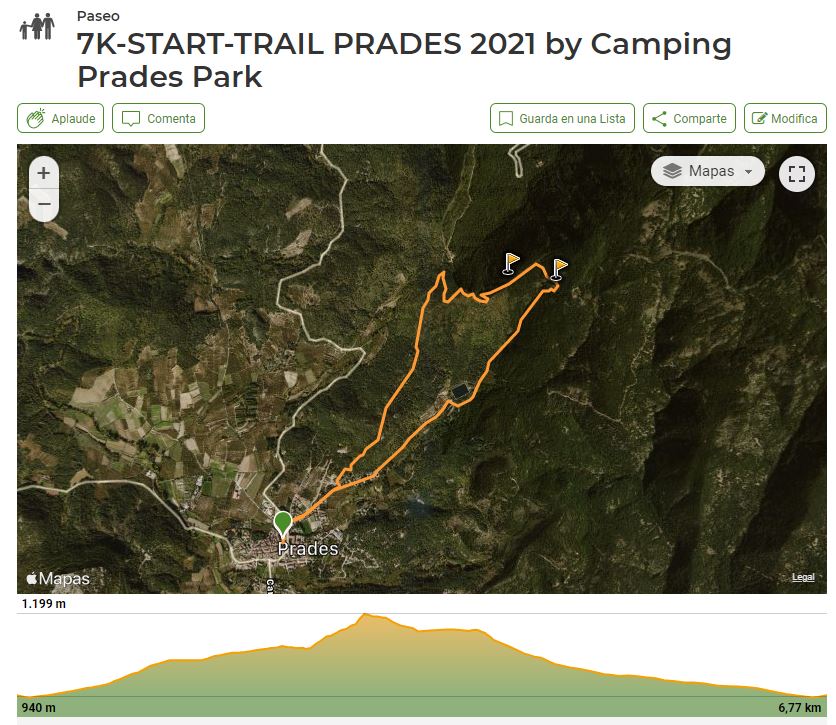 recorregut7k perfil startr trail 6k prades