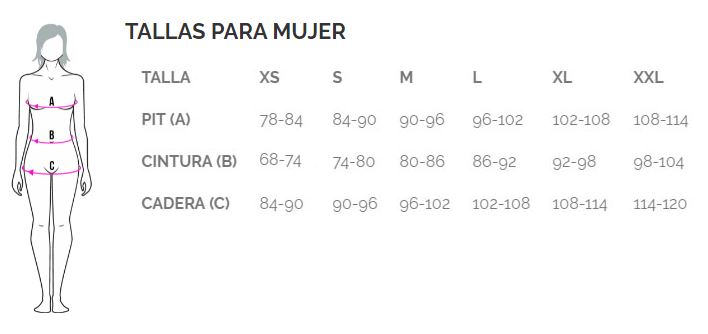 TALLES_DONA_TUGA TALLES DONA MAILLOT