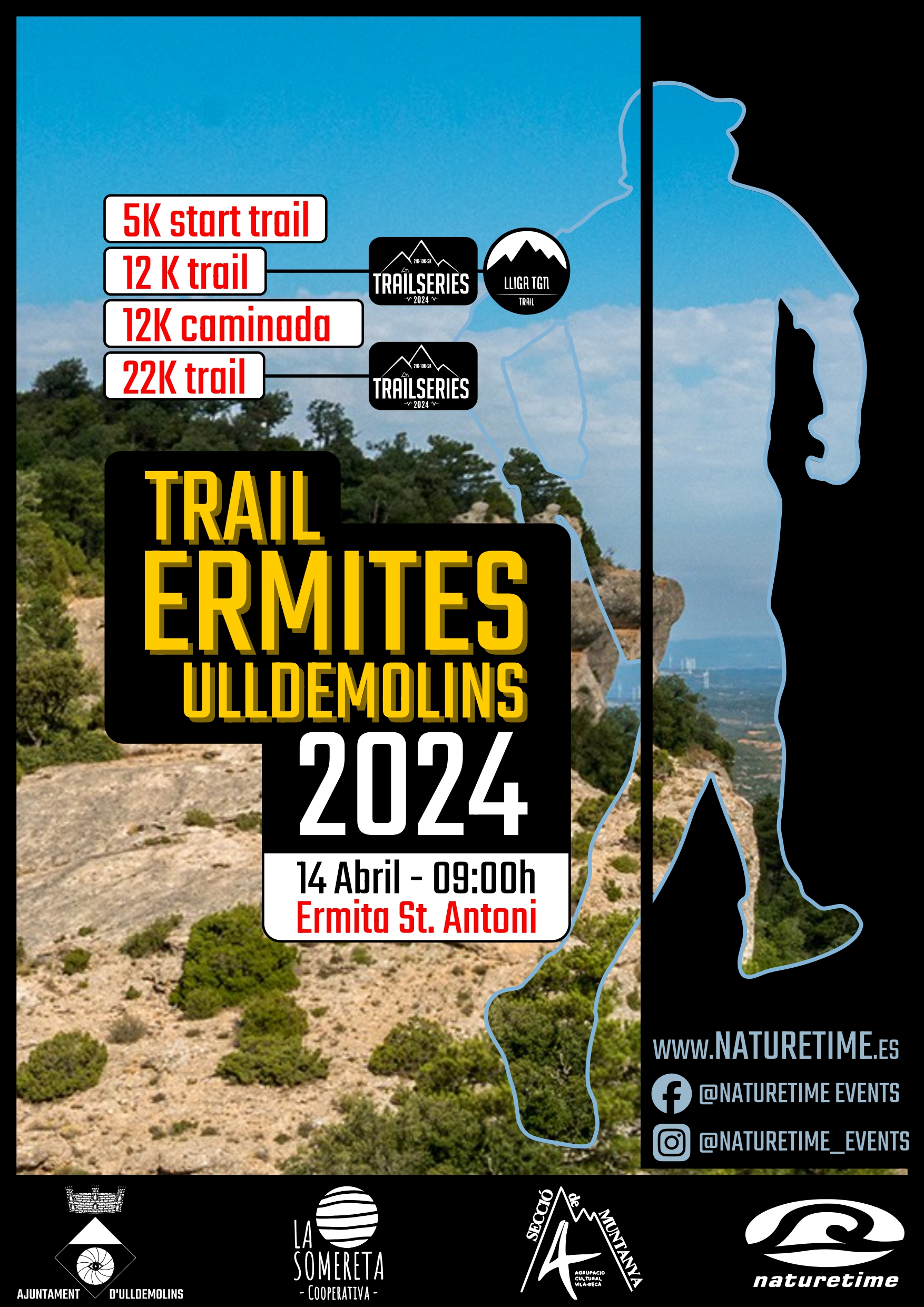 poster trail les ermites ulldemolins