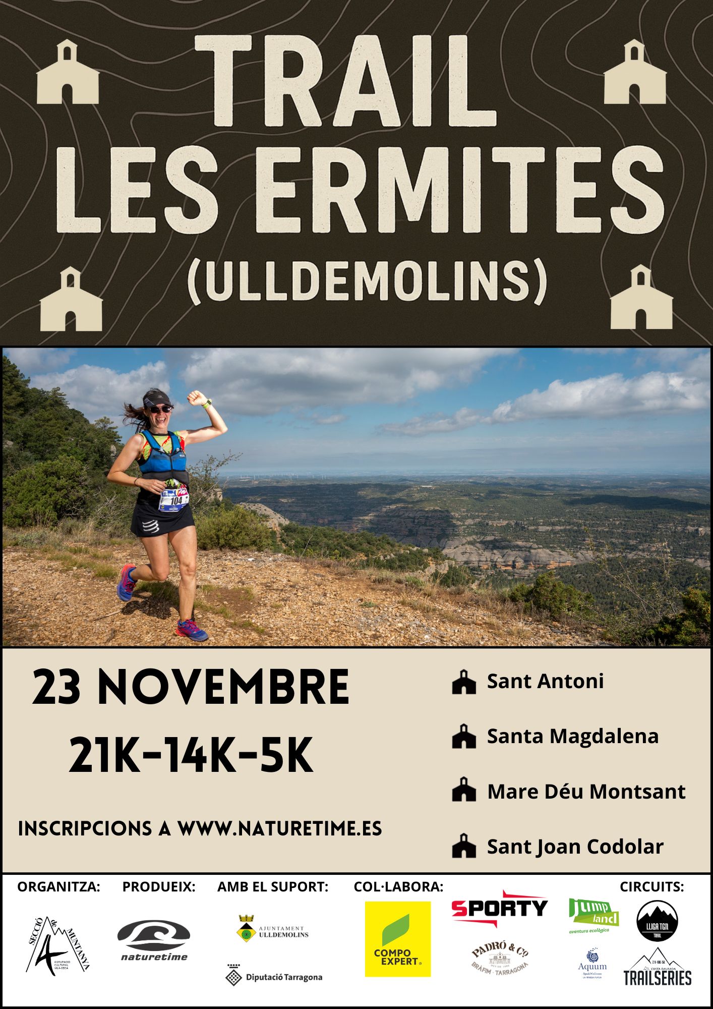 poster trail les ermites ulldemolins