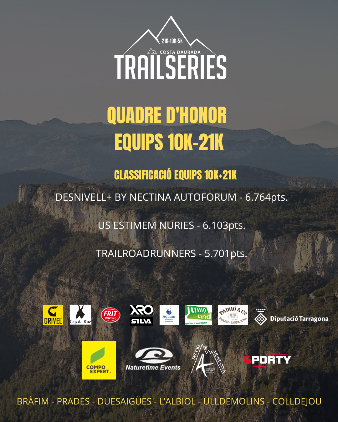 QUADRE HONOR 2025 EQUIPS